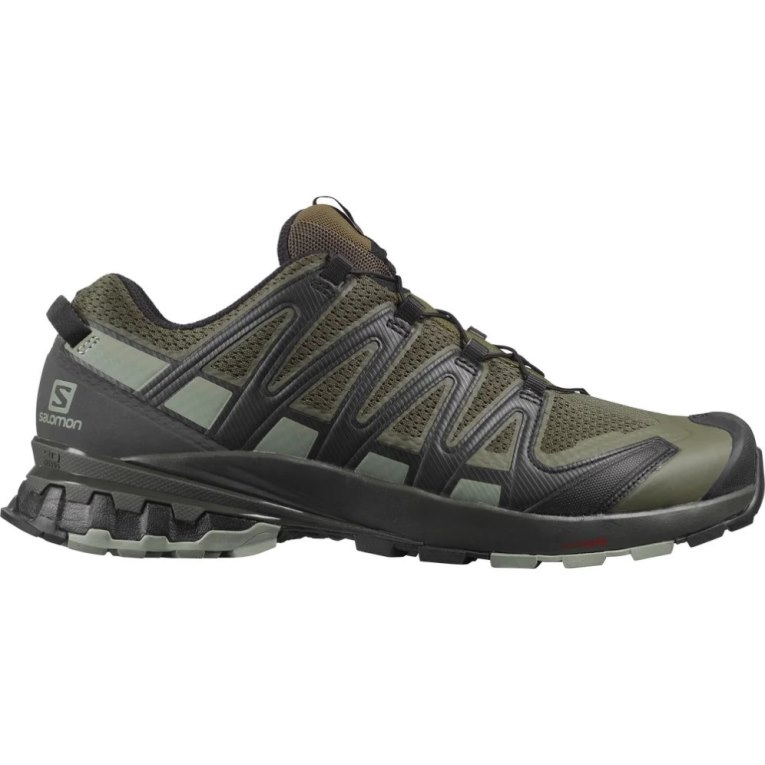 Tenis Para Trail Running Salomon Xa Pro 3d V8 Anchos Hombre Verde Oliva | MX ECNO832